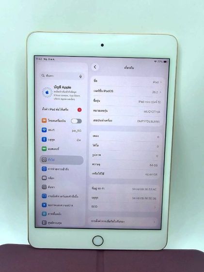 Ipad mini5wifi 64 gb เครื่องศูนย์ไทย  รูปที่ 12