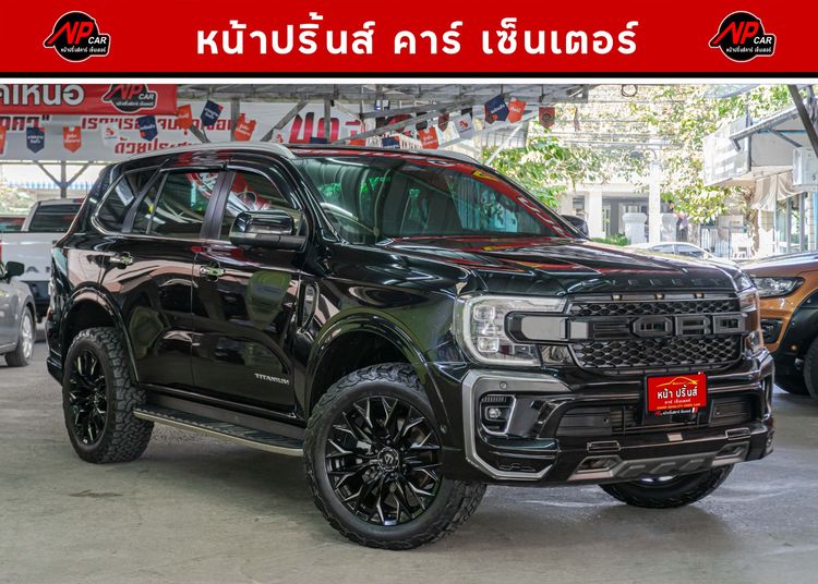 Ford Everest 2023 2.0 Titanium Plus Utility-car ดีเซล เกียร์อัตโนมัติ ดำ รูปที่ 3