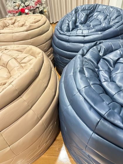 Bean Bag Chair Sofa Genuine Leather  โซฟาบีนแบ็คหนังแท้ รูปที่ 7
