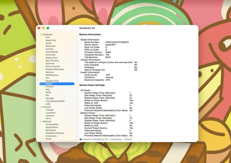 MacBook Air 13.6-inch M3 2024 Ram8GB SSD256GB Starlight  รูปที่ 13