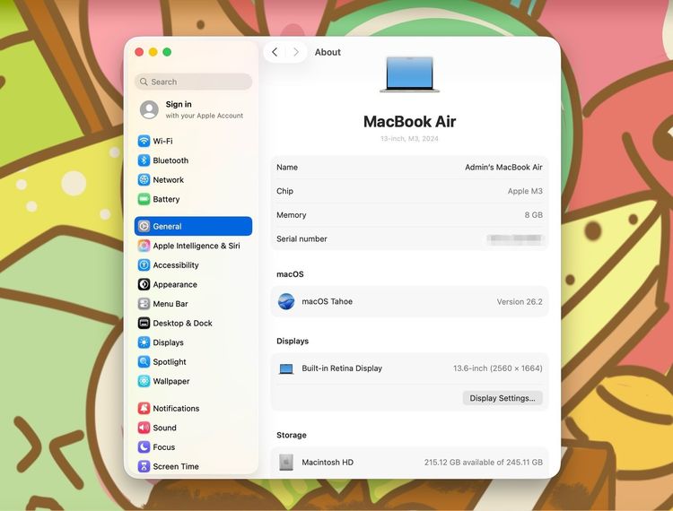 MacBook Air 13.6-inch M3 2024 Ram8GB SSD256GB Starlight  รูปที่ 12