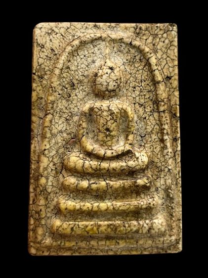 พระสมเด็จวัดระฆังพิมพ์อกครุฑ ศีลบาตร เนื้อแตกลายรายงานสวรรคโลกเก่าสวย