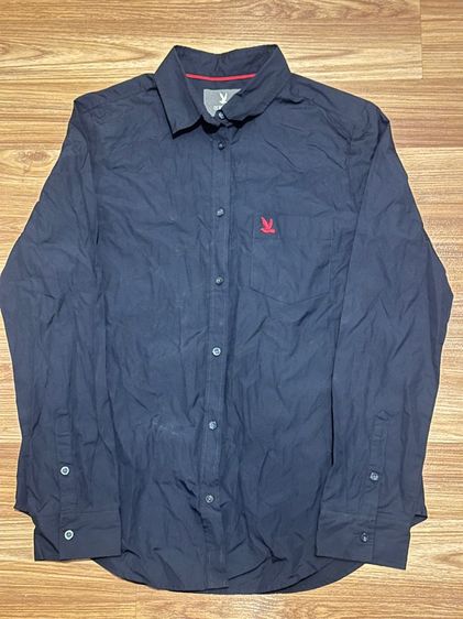เสื้อเชิ้ตแขนยาวสีกรม แบรนด์ CCOO size M