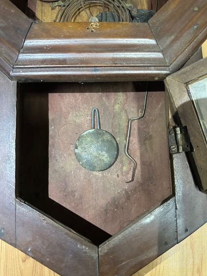 Ansonia นาฬิกาแขวนโบราณ USA อายุ 100 ปี งานไม้แท้ สวยคลาสสิก รูปที่ 5