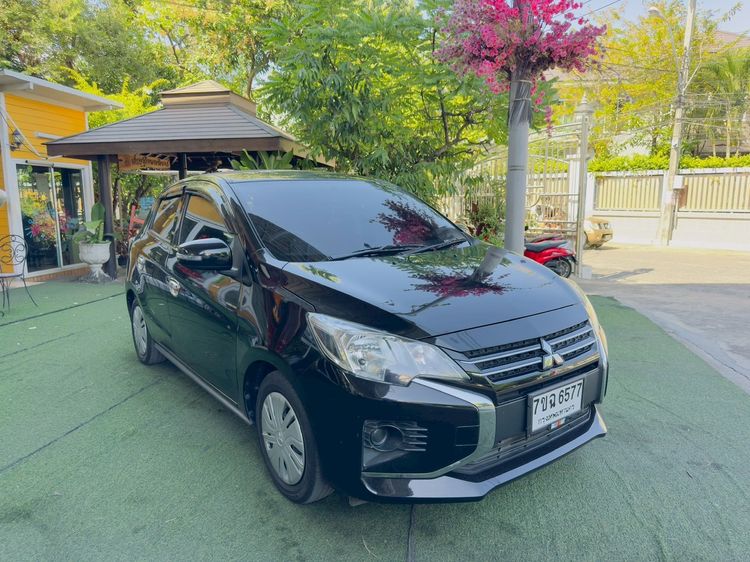 Mitsubishi Mirage 2023 1.2 GLX Sedan เบนซิน ไม่ติดแก๊ส เกียร์อัตโนมัติ ดำ รูปที่ 4