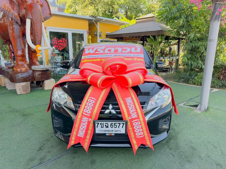 รถ Mitsubishi Mirage 1.2 GLX สี ดำ