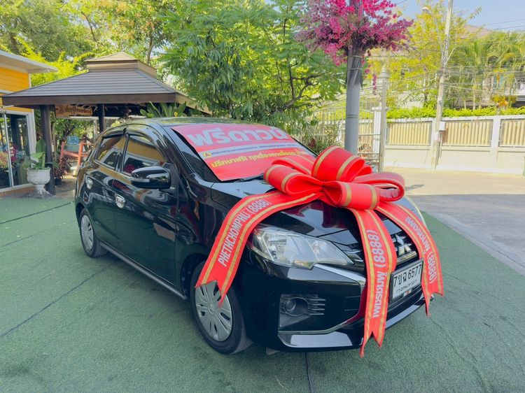 Mitsubishi Mirage 2023 1.2 GLX Sedan เบนซิน ไม่ติดแก๊ส เกียร์อัตโนมัติ ดำ รูปที่ 2