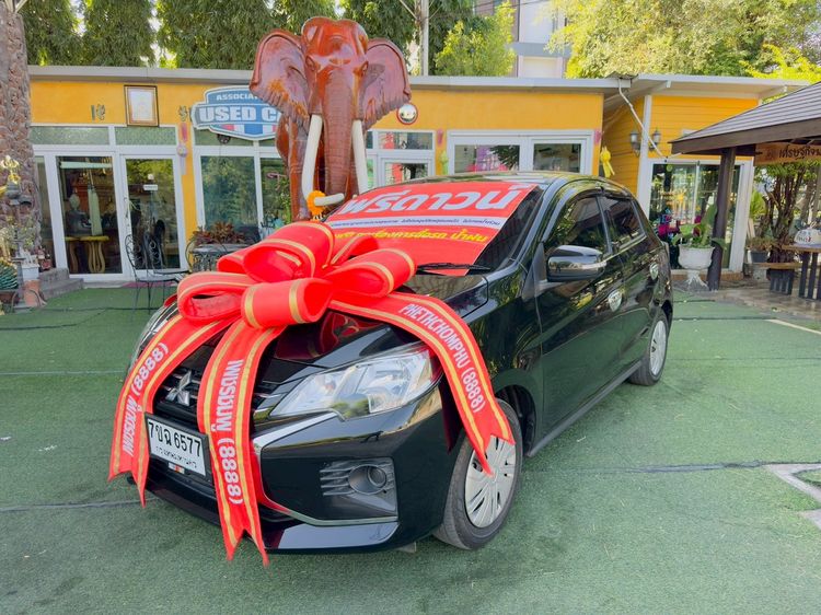 Mitsubishi Mirage 2023 1.2 GLX Sedan เบนซิน ไม่ติดแก๊ส เกียร์อัตโนมัติ ดำ รูปที่ 3