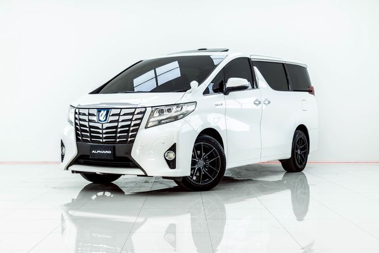 รถ Toyota Alphard 2.5 Hybrid X E-Four 4WD สี ขาว