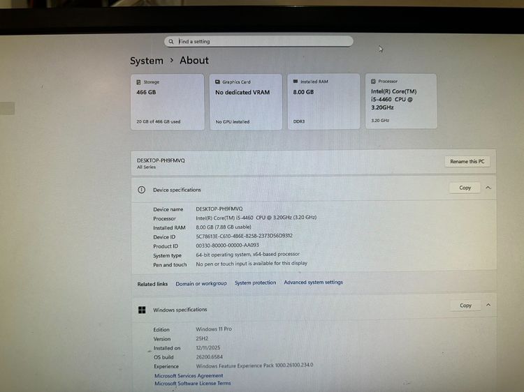 (เมนบอร์ด)1150 ASUS H81M-D + CPU I5-4460+Ram 8GB รูปที่ 4