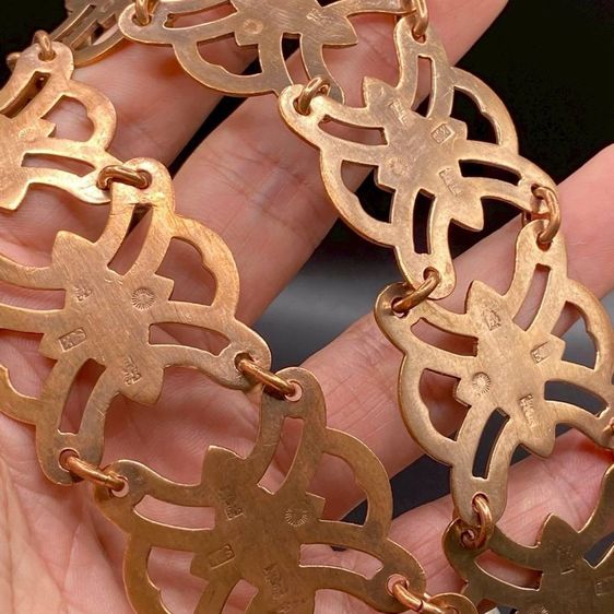 เข็มขัดงานเก่า งานล้อเข็มขัดนาก 🧡งานเหมือนสุดๆ มีตอกทุกข้อ ยาว 40 นิ้ว ปัจจุบันหายากแล้วค่ะ  รูปที่ 3