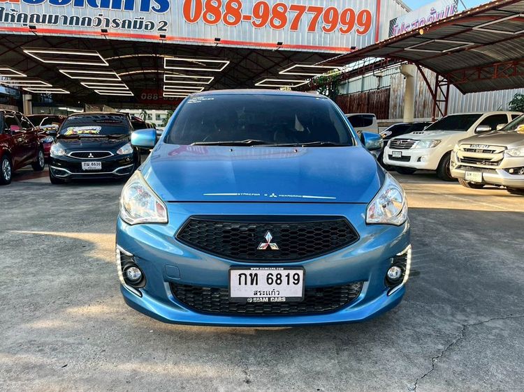 Mitsubishi Attrage 2019 1.2 GLX Sedan เบนซิน ไม่ติดแก๊ส เกียร์อัตโนมัติ ฟ้า รูปที่ 2