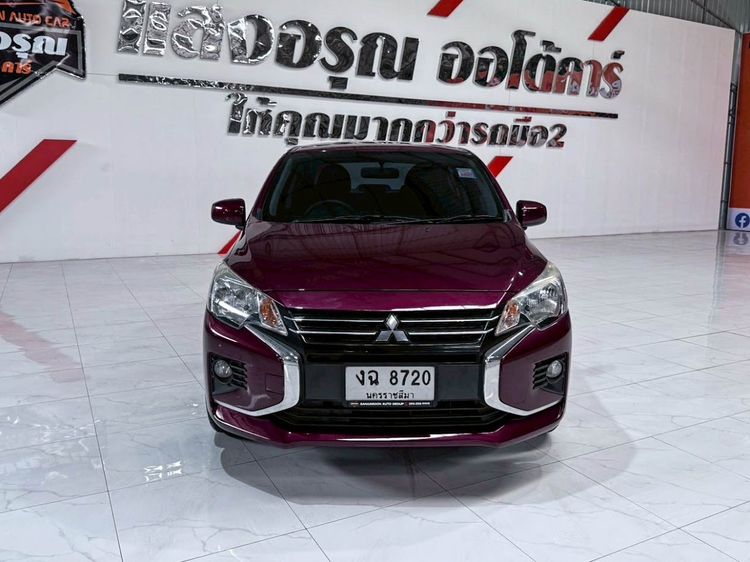 Mitsubishi Attrage 2020 1.2 GLX Sedan เบนซิน ไม่ติดแก๊ส เกียร์อัตโนมัติ แดง รูปที่ 2