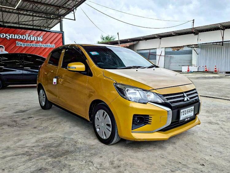 Mitsubishi Mirage 2020 1.2 GLX Sedan เบนซิน ไม่ติดแก๊ส เกียร์อัตโนมัติ เหลือง รูปที่ 3