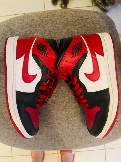 nike air jordan 1mid   สภาพใหม่กริบ รูปที่ 3