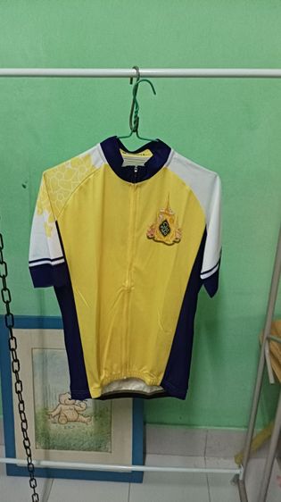 เสื้อปั่นจักรยานสีดำแดงและสีเหลืองขาว รูปที่ 8