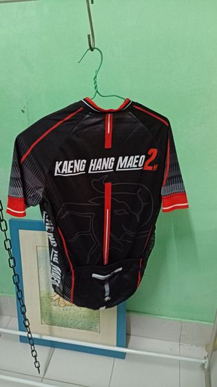 เสื้อปั่นจักรยานสีดำแดงและสีเหลืองขาว รูปที่ 3
