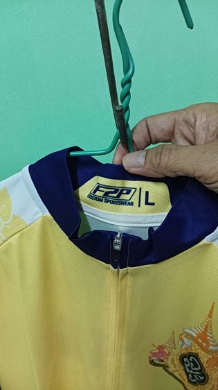 เสื้อปั่นจักรยานสีดำแดงและสีเหลืองขาว รูปที่ 13