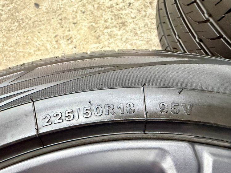 ล้อแม็ก HONDA CIVIC ขอบ 18” ถอดป้ายแดง ยาง GITI 225-50R18 ปลายปี 23 พื้นปี 25 ตุ่มหน้ายางยังอยู่ครบ รูปที่ 10