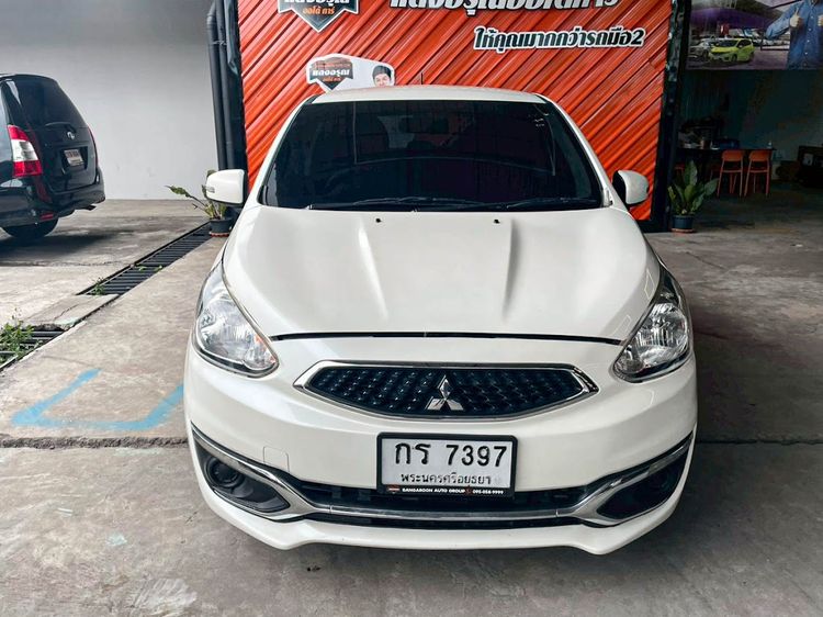 Mitsubishi Mirage 2018 1.2 GLX Sedan เบนซิน ไม่ติดแก๊ส เกียร์อัตโนมัติ ขาว รูปที่ 2