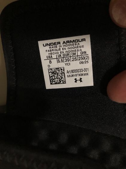 รองเท้าแตะ under armour มือสอง ซื้อมา 1400 ใส่ครั้งเดียว รูปที่ 5
