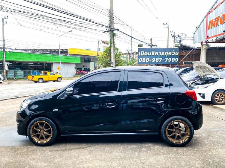 Mitsubishi Mirage 2018 1.2 GLX Sedan เบนซิน ไม่ติดแก๊ส เกียร์อัตโนมัติ ดำ รูปที่ 4