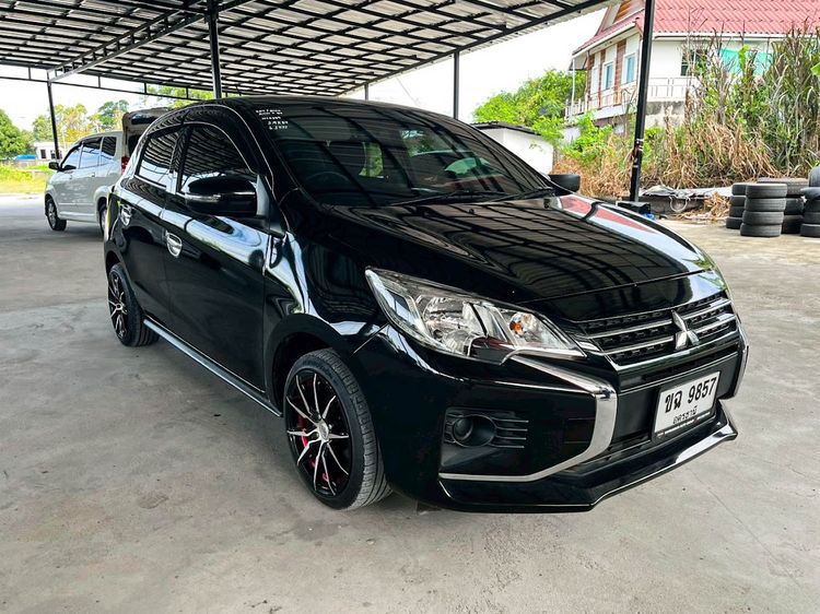 Mitsubishi Mirage 2022 1.2 ACTIVE Sedan เบนซิน ไม่ติดแก๊ส เกียร์อัตโนมัติ ดำ รูปที่ 3