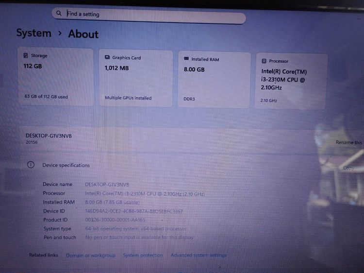 Lenovo i5 แรม 6 กิ๊ก  รูปที่ 8