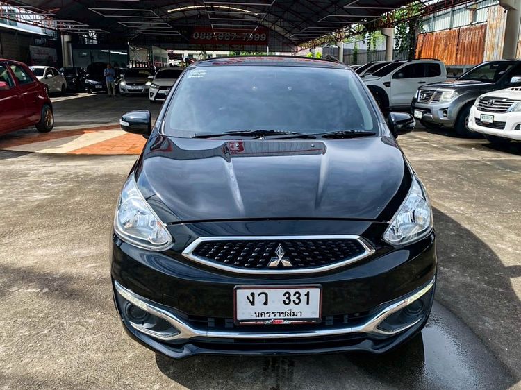 Mitsubishi Mirage 2018 1.2 GLX Sedan เบนซิน ไม่ติดแก๊ส เกียร์อัตโนมัติ ดำ รูปที่ 2