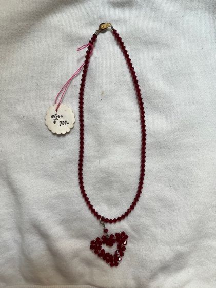 สร้อยจี้ สีทับทิม