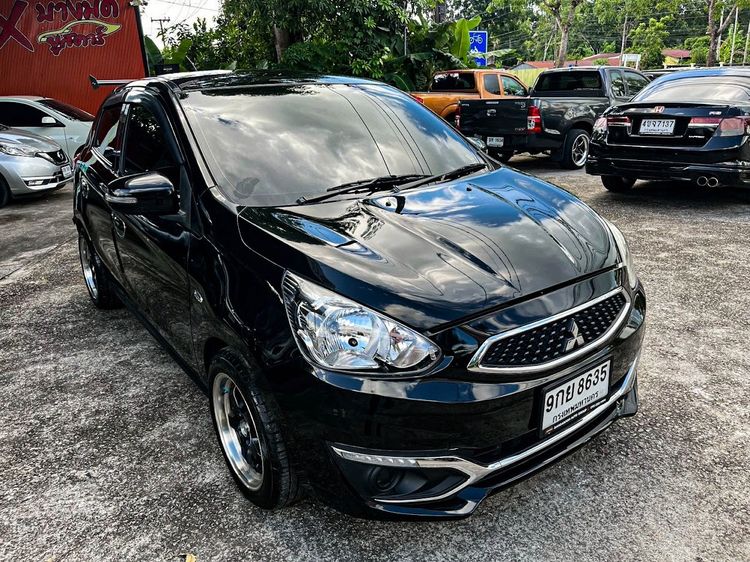 Mitsubishi Mirage 2017 1.2 GLX Sedan เบนซิน ไม่ติดแก๊ส เกียร์อัตโนมัติ ดำ รูปที่ 3