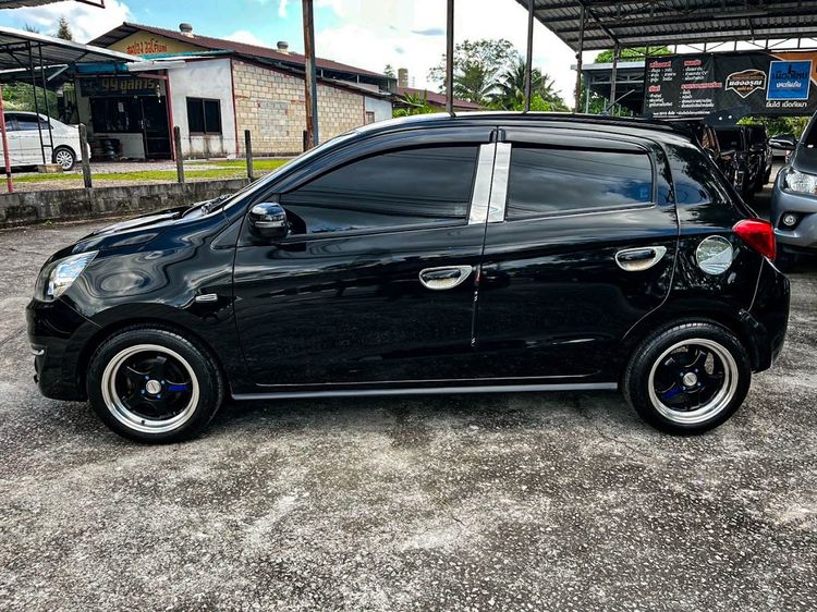 Mitsubishi Mirage 2017 1.2 GLX Sedan เบนซิน ไม่ติดแก๊ส เกียร์อัตโนมัติ ดำ รูปที่ 4