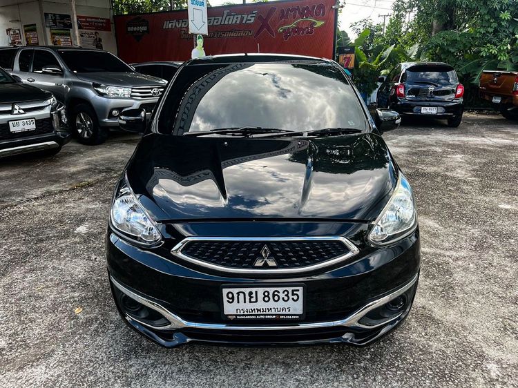 Mitsubishi Mirage 2017 1.2 GLX Sedan เบนซิน ไม่ติดแก๊ส เกียร์อัตโนมัติ ดำ รูปที่ 2