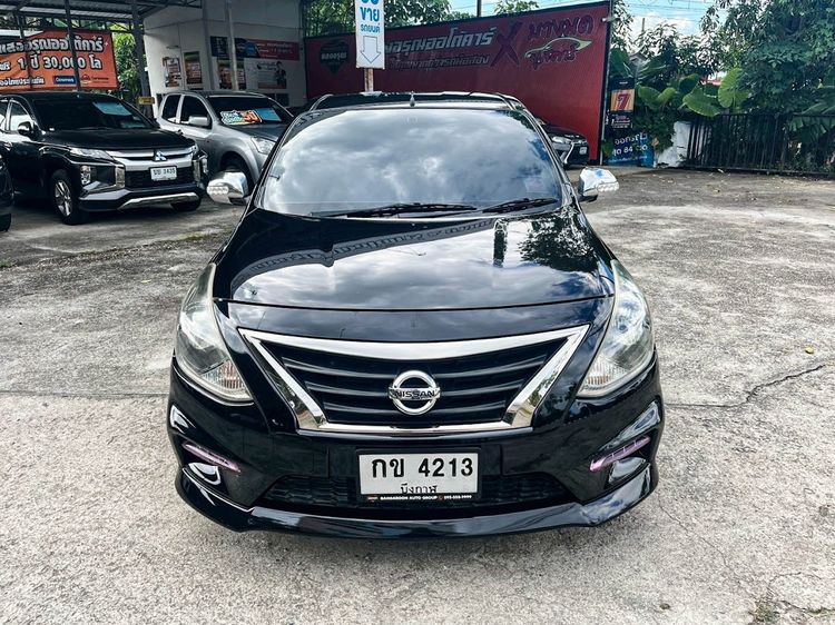 Nissan Almera 2017 1.2 E Sportech Sedan เบนซิน ไม่ติดแก๊ส เกียร์อัตโนมัติ ดำ รูปที่ 2