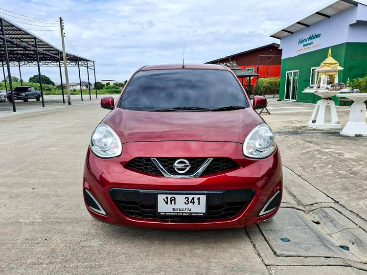 Nissan March 2019 1.2 E Sedan เบนซิน ไม่ติดแก๊ส เกียร์อัตโนมัติ แดง รูปที่ 2