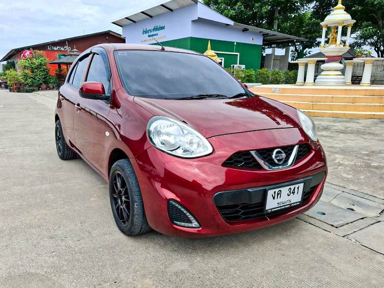 Nissan March 2019 1.2 E Sedan เบนซิน ไม่ติดแก๊ส เกียร์อัตโนมัติ แดง รูปที่ 3