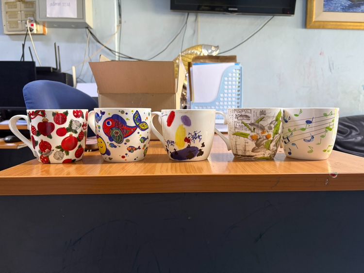    แก้วเซรามิกลายแฟนซี