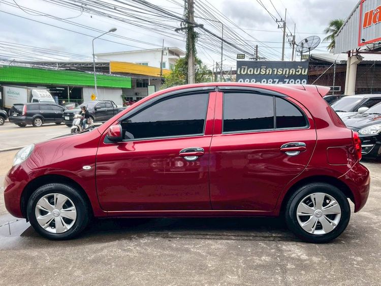 Nissan March 2019 1.2 E Sedan เบนซิน ไม่ติดแก๊ส เกียร์อัตโนมัติ แดง รูปที่ 4