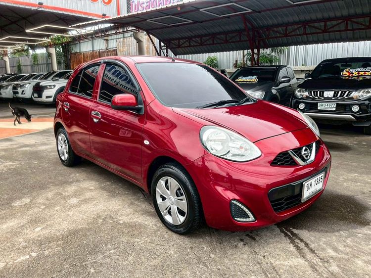 Nissan March 2019 1.2 E Sedan เบนซิน ไม่ติดแก๊ส เกียร์อัตโนมัติ แดง รูปที่ 3