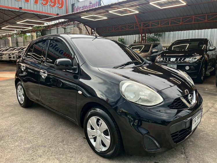 Nissan March 2017 1.2 E Sedan เบนซิน ไม่ติดแก๊ส เกียร์อัตโนมัติ ดำ รูปที่ 3