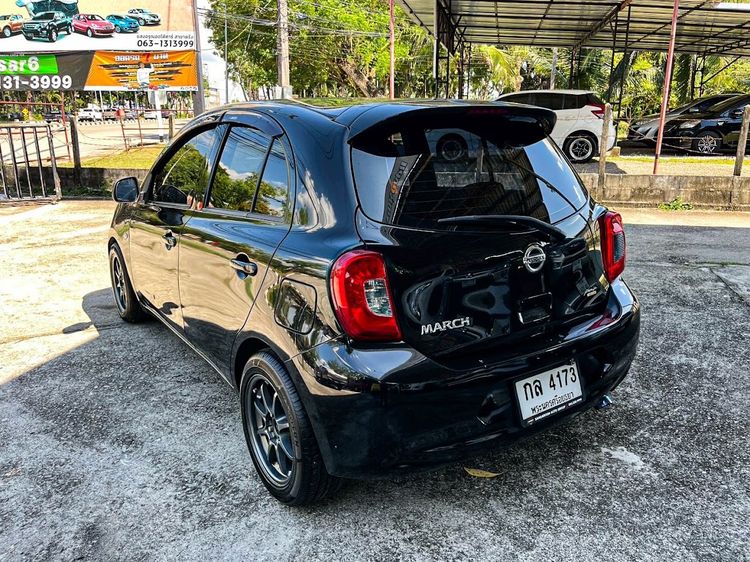 Nissan March 2018 1.2 E Sedan เบนซิน ไม่ติดแก๊ส เกียร์อัตโนมัติ ดำ รูปที่ 4