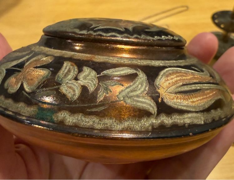 กล่องทองแดงแกะลายมือจากตุรกี  รูปที่ 3