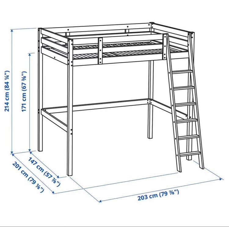 ขายโครงเตียง 2 ชั้น IKEA สีขาว รุ่น Stora loft bed frame 8,299 บาท รูปที่ 9