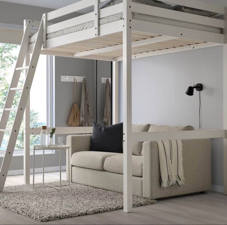 ขายโครงเตียง 2 ชั้น IKEA สีขาว รุ่น Stora loft bed frame 8,299 บาท รูปที่ 7
