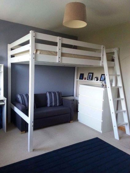 ขายโครงเตียง 2 ชั้น IKEA สีขาว รุ่น Stora loft bed frame 8,299 บาท รูปที่ 6
