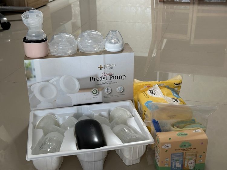 เครื่องปั๊มนมพร้อมของแถม (ไม่มีประกัน) รูปที่ 2