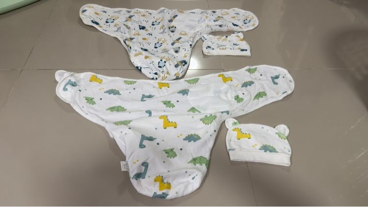 ผ้าห่อตัวเด็กอ่อนพร้อมหมวก รูปที่ 3