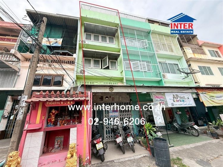 อาคารพาณิชย์ 3.5 ชั้น 14 ตร.ว. อาคารพาณิชย์ ใกล้ห้างเดอะมอลล์บางแค ซอยเพชรเกษม48 แยก4-3 เขตภาษีเจริญ กรุงเทพมหานคร