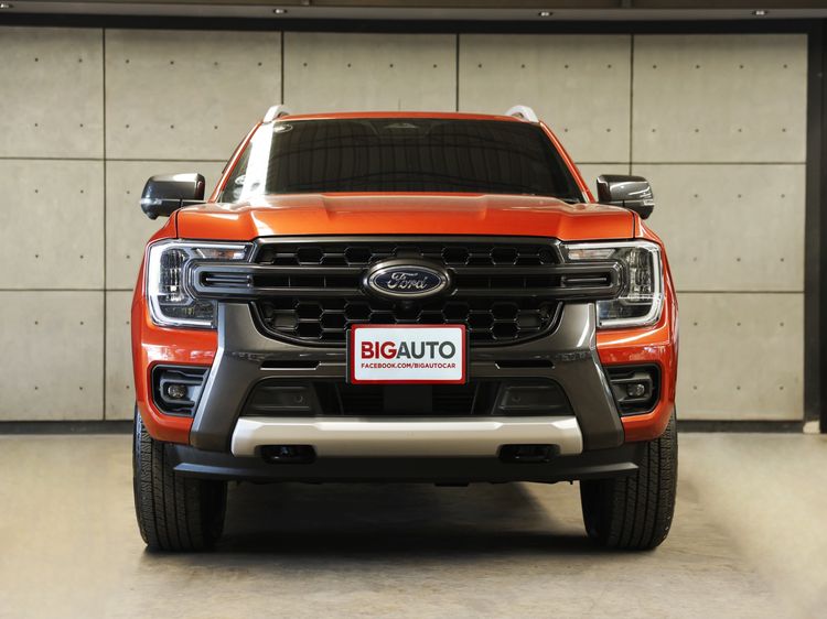 Ford Ranger 2023 2.0 Hi-Rider Wildtrak Pickup ดีเซล ไม่ติดแก๊ส เกียร์อัตโนมัติ ส้ม รูปที่ 4