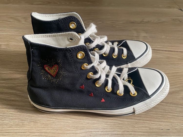 CONVERSE WOMENS CTAS VALENTINES DAY HI BLACK รูปที่ 4